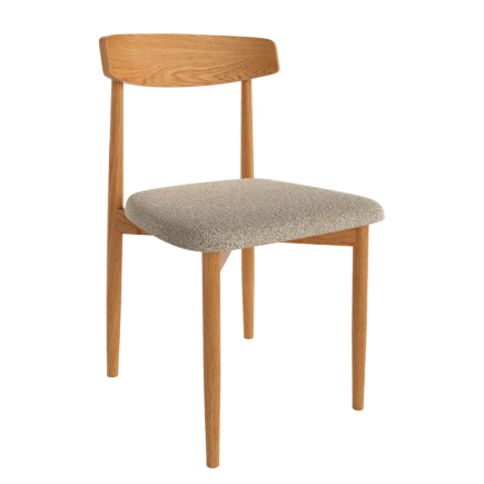 Set 2 Sillas Malmo Hueso y Roble