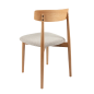 Set 2 Sillas Malmo Hueso y Roble