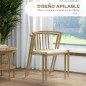 Pack 2 Sillas Wynn Roble y Crema Midcentury