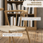 Pack 2 Sillas Wynn Roble y Crema Midcentury