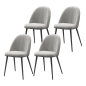 Pack 4 Sillas Terciopelo Respaldo Alto 50 cm