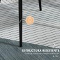Set 2 Sillas con Reposabrazos 59,5 cm Gris o Beige