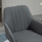 Set 2 Sillas con Reposabrazos 59,5 cm Gris o Beige