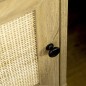 Mesita de Noche Cannage 39 cm Madera Natural