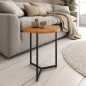 Mesa Auxiliar Austral 45 cm Roble y Negro