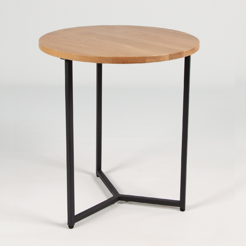 Mesa Auxiliar Austral 45 cm Roble y Negro