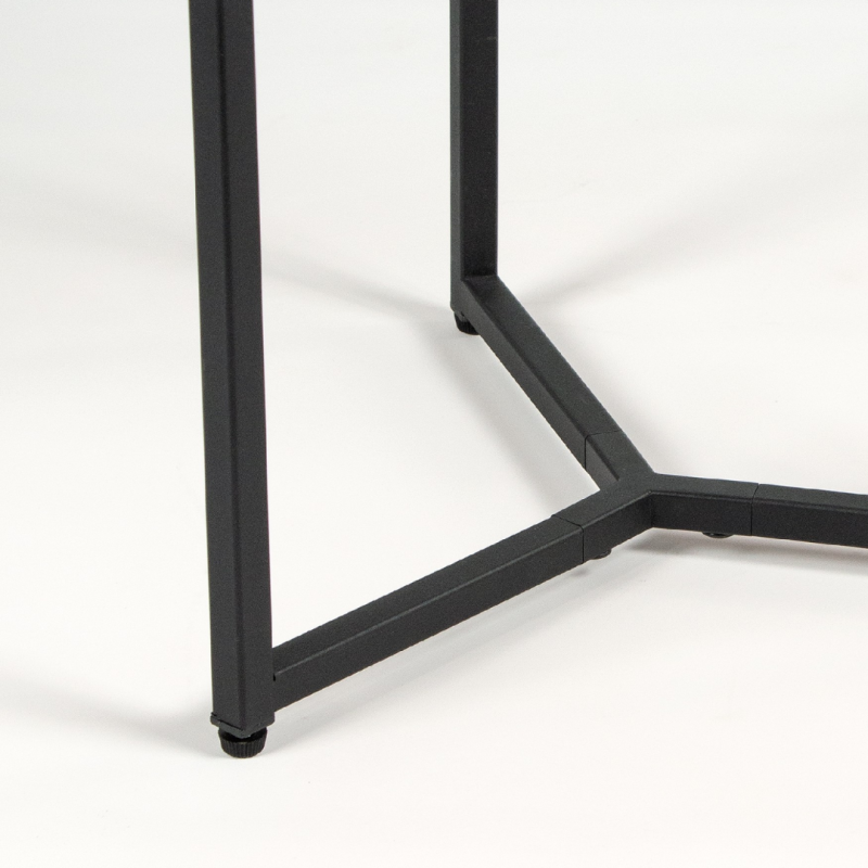 Mesa Auxiliar Austral 45 cm Roble y Negro