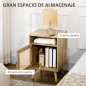 Set 2 Mesitas de Noche Cannage 39 cm Natural