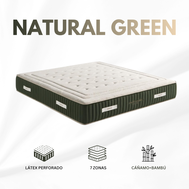 Colchón Dupen Natural Green | Látex, Cáñamo y Bambú