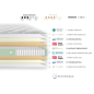 Colchón Muelles Ensacados CANNES 26 cm | Doble Cara