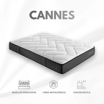 Colchón Muelles Ensacados CANNES 26 cm | Doble Cara
