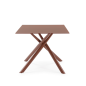 Mesa de Comedor Lexa 180x90 cm Cristal Terracota