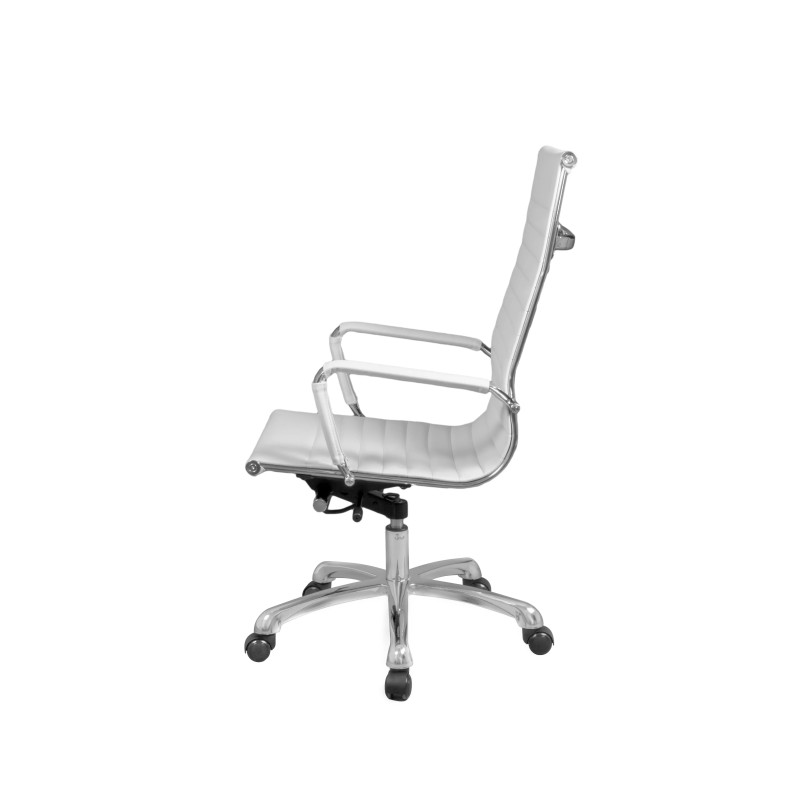 Silla oficina Blanca Toronto Alta