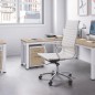 Silla oficina Blanca Toronto Alta