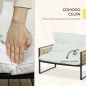 Set Jardín Kora – Sofá 2 Plazas, 2 Sillones y Mesa | Ratán Tejido a Mano
