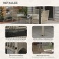 Set Jardín Duna – Sofá 2 Plazas, 2 Sillones y Mesa Cristal en Cuerda Beige