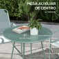 Conjunto de Jardín 3 Piezas Mesa y Sillas para Terraza