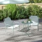 Conjunto de Jardín 3 Piezas Mesa y Sillas para Terraza
