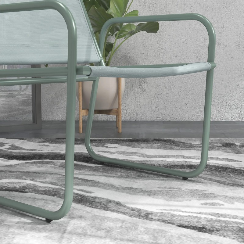 Conjunto de Jardín 3 Piezas Mesa y Sillas para Terraza