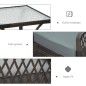 Conjunto de Muebles de Ratán con Mesa y 2 Sillones