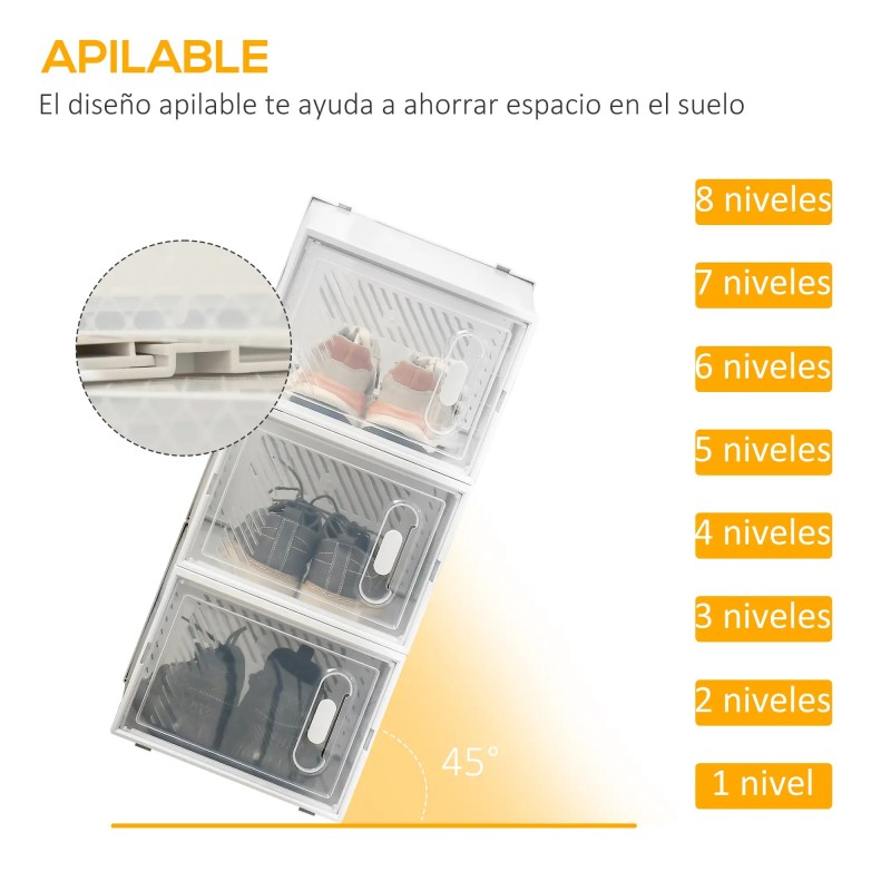 Organizador de Zapatos Modular 8 Cubos
