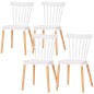 Juego de 4 Sillas de Comedor Estilo Nórdico