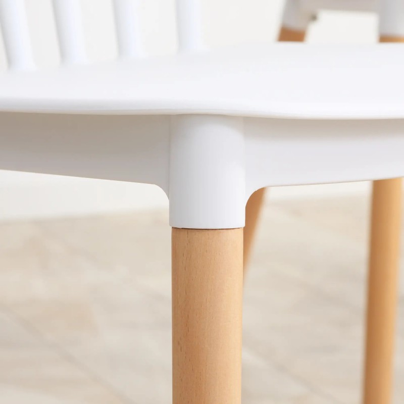 Juego de 4 Sillas de Comedor Estilo Nórdico