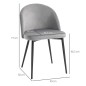 Pack de 2 Sillas de Comedor Tapizadas