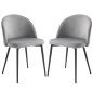 Pack de 2 Sillas de Comedor Tapizadas