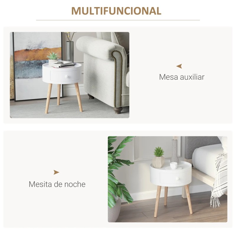 Mesita de Noche con Cajón