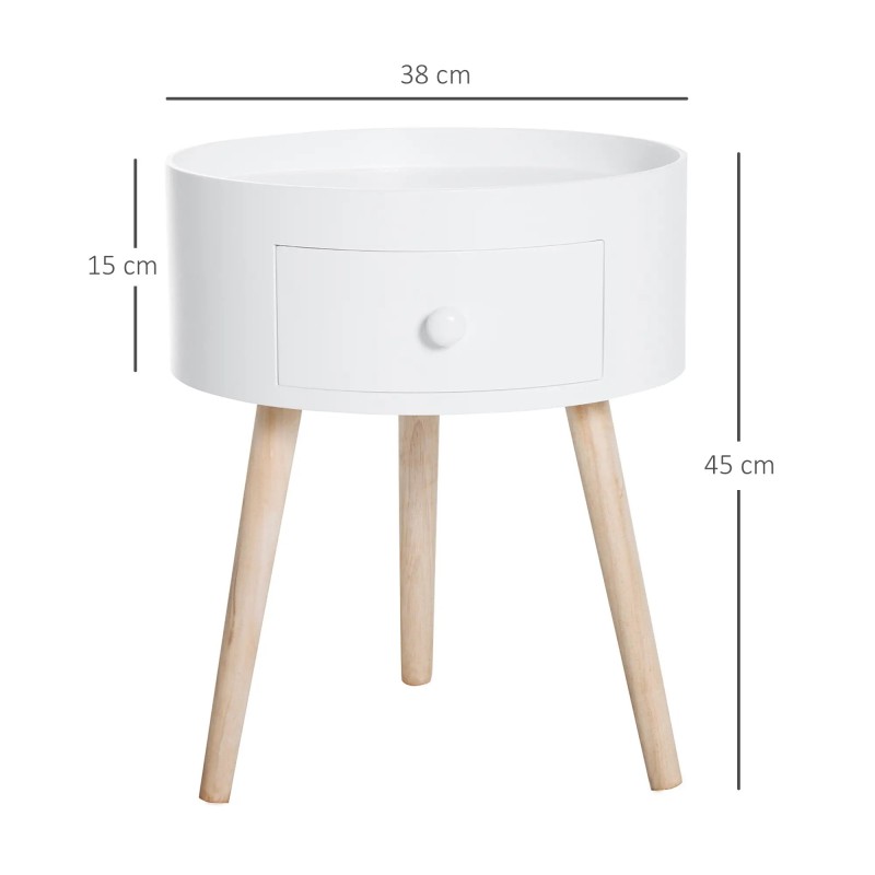 Mesita de Noche con Cajón