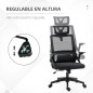 Silla de Oficina Giratoria en Piel Sintética con Altura Ajustable
