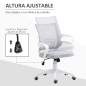 Silla de Escritorio de Malla Giratoria Ergonómica