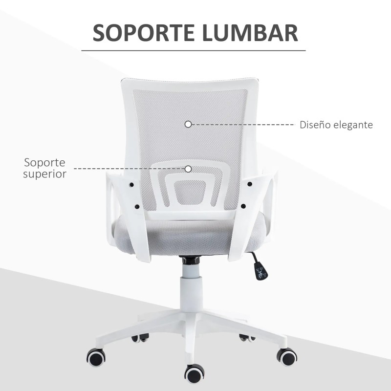 Silla de Escritorio de Malla Giratoria Ergonómica