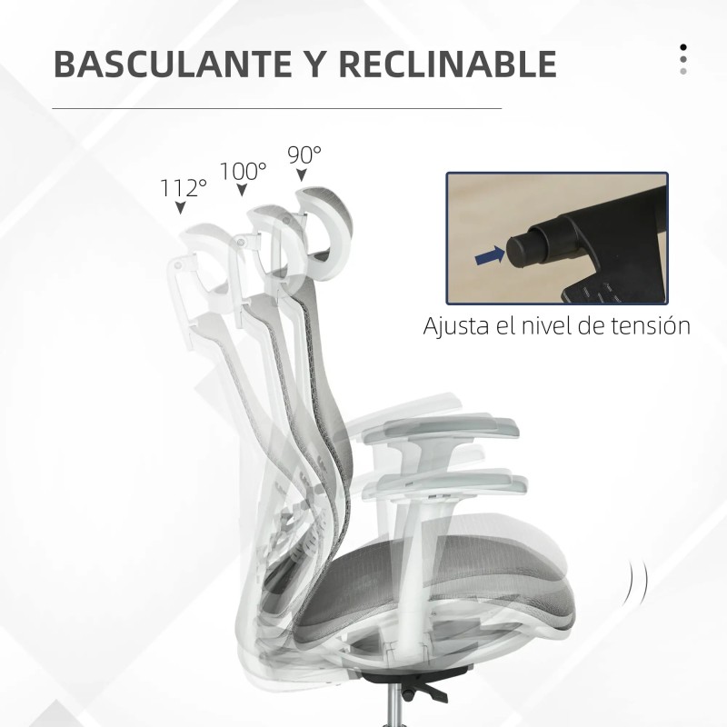 Silla de Escritorio Ajustable en Altura