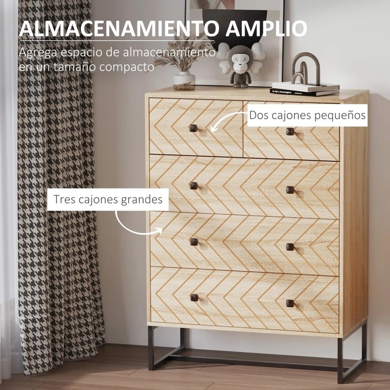 Cajonera Cómoda de 5 Cajones | Orden y diseño – Muebles Tam Tam