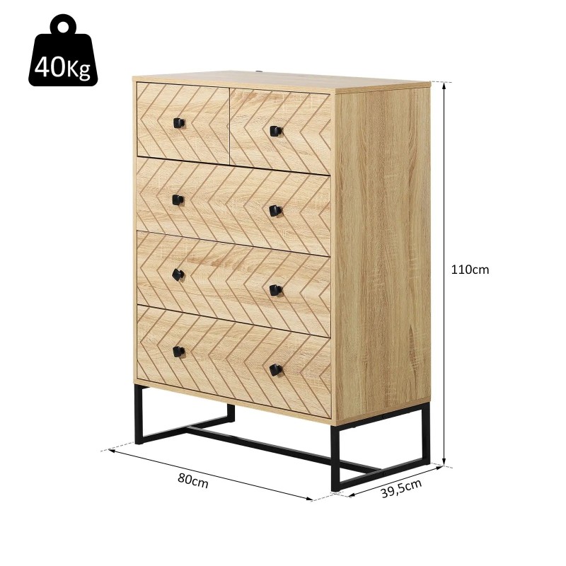 Cajonera Cómoda de 5 Cajones | Orden y diseño – Muebles Tam Tam