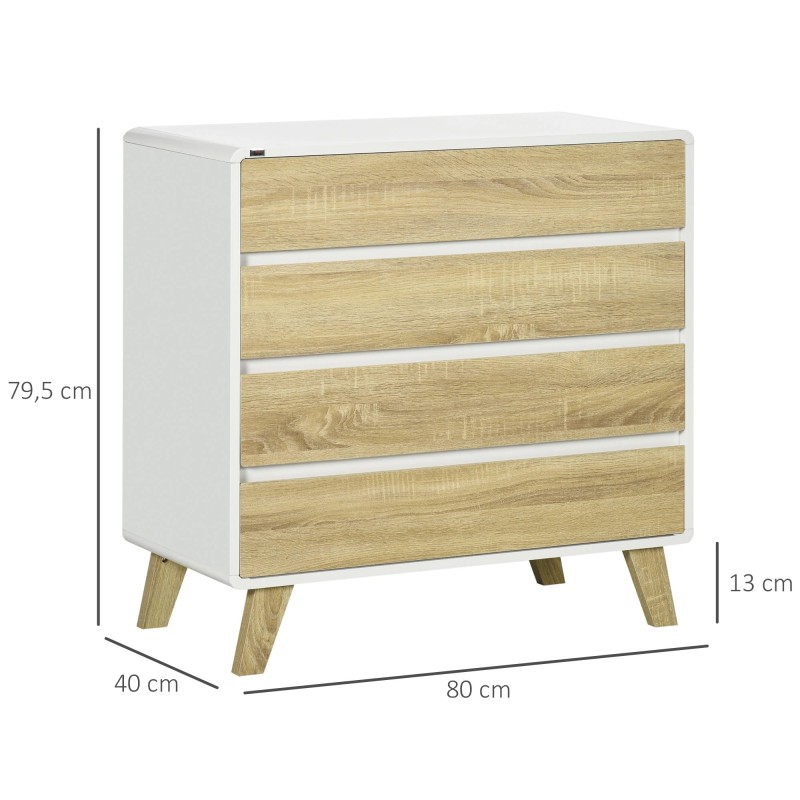 Cómoda con 4 Cajones Cajonera | Funcional y elegante – Muebles Tam Tam