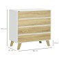 Cómoda con 4 Cajones Cajonera | Funcional y elegante – Muebles Tam Tam
