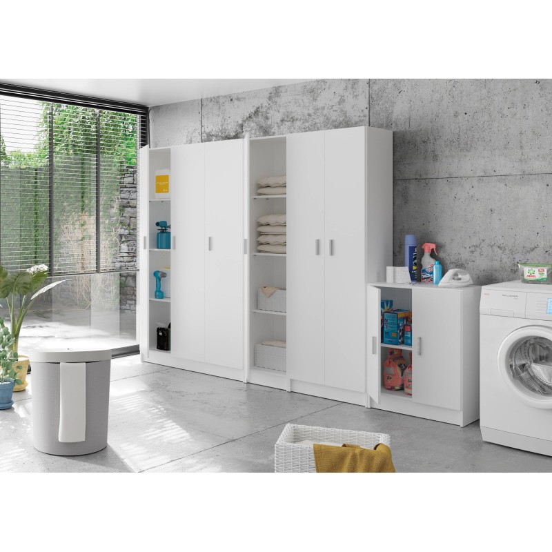 Armario Multiusos 1 Columna 37 cm Blanco