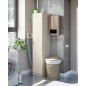 Armario Multiusos 1 Columna 37 cm Roble