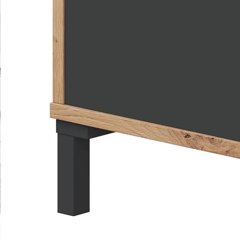 Mesa de Centro Brooklyn Nórdico Industrial | Roble Canadian 100x50 cm