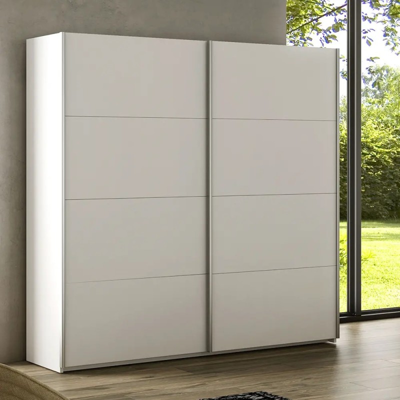 Armario Blanco Dormitorio 150cm Puertas Correderas | Muebles TamTam