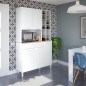 Mueble auxiliar cocina 5 puertas + 1c + botellero