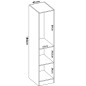 Armario 1 puerta - Los mejores Precios - Muebles Tam Tam