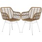 Set de 2 Sillas de Cocina
