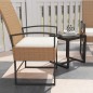 Conjunto de Jardín de Ratán Ajustable con Mesa y Cojines