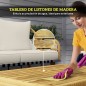 Set Jardín Boho Nalu – Ratán PE, Sofá 3 Plazas, 2 Sillones y Mesa