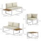Conjunto Jardín Modular Blanco en L