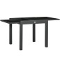 Mesa jardin​ Extensible de aluminio 80-160x80x75 cm
